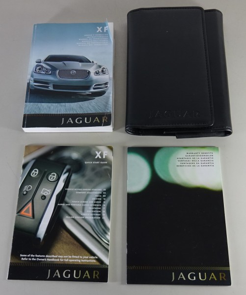 Wallet + Owner's Manual / Handbook Jaguar XF Type X250 from 2008