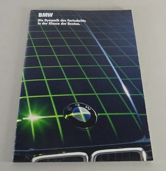 Prospekt / Brochure BMW E24 E28 E23 Dynamik des Fortschritts Stand 01/1986