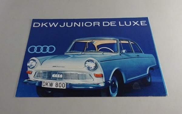 Prospekt / Broschüre Auto Union - DKW Junior DE Luxe Stand 1960er