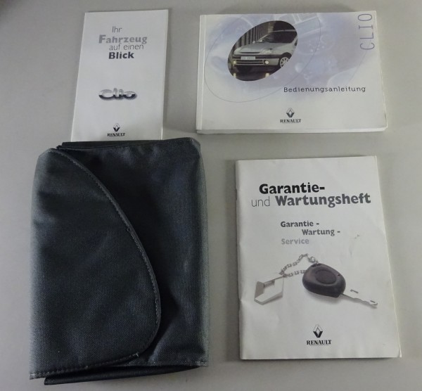 Bordmappe + Betriebsanleitung / Handbuch Renault Clio II Stand 01/2000