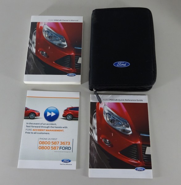 Wallet + Owner's manual / Handbook Ford Focus 3. Generation from 06/2012