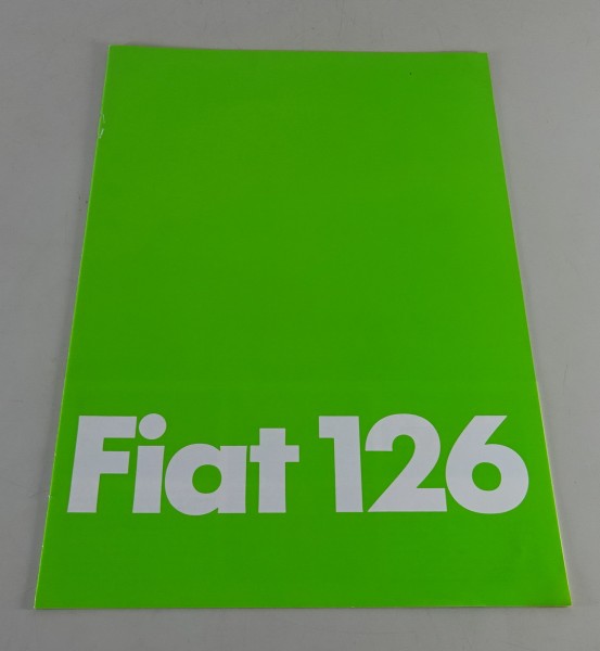 Prospekt / Broschüre Fiat 126 Stand 01/1979