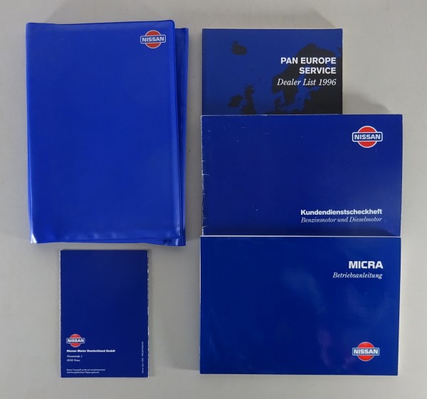 Bordmappe + Betriebsanleitung / Handbuch Nissan Micra K11 von 04/1996