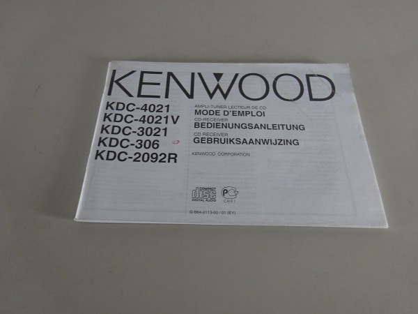 Betriebsanleitung Kenwood KDC-4021/KDC-4021V/KDC-3021/KDC-306/KDC-2092R
