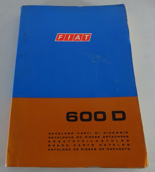 Teilekatalog / Parts catalog Fiat 600 D Karosserie Stand 05/1970