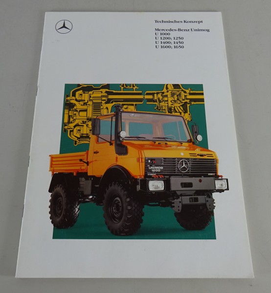 Prospekt / Technisches Konzept Mercedes-Benz Unimog Baureihe U 120 Stand 02/1989