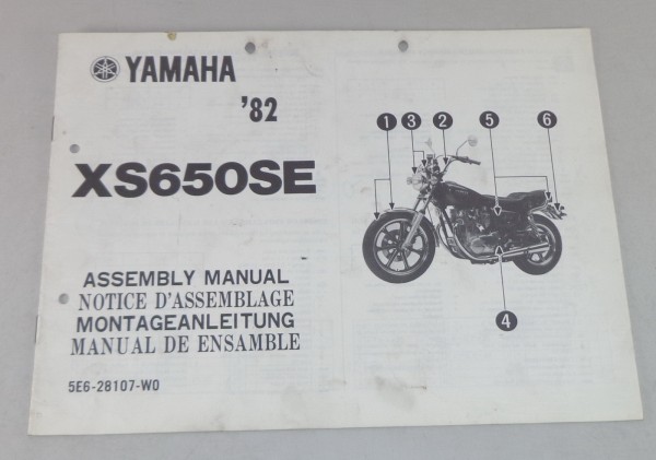Montageanleitung / Set Up Manual Yamaha XS 650 SE Stand 1982