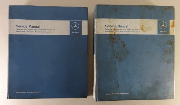Workshop Manual Mercedes-Benz R113 280 SL Pagode + W108 W111 W109 SE SEL 6.3