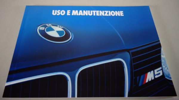 Uso e manutenzione / manuale BMW Serie 5 E34 M5 stampato 09/1988