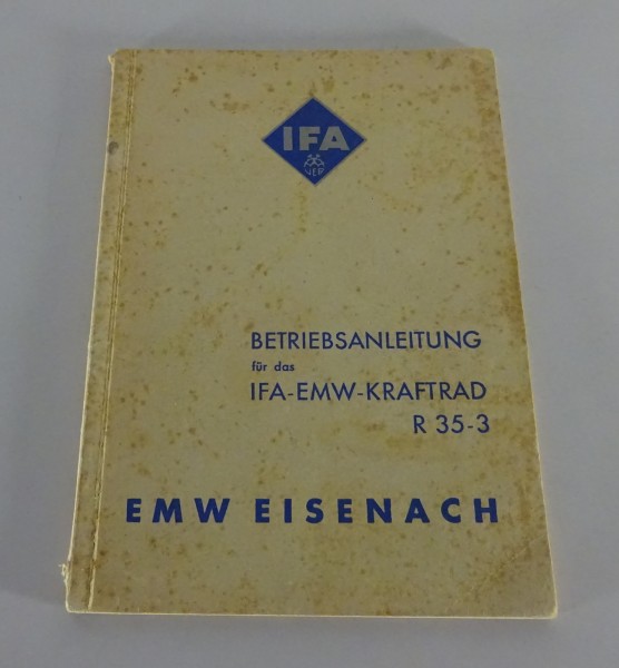 Betriebsanleitung / Handbuch Motorrad EMW R 35-3 Stand 02/1953