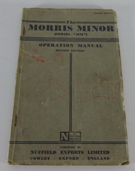 Owner´s Manual / Handbook Morris Minor MM von 11/1949