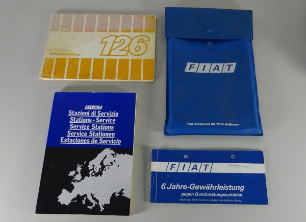 Bordmappe + Betriebsanleitung / Handbuch Fiat 126 Stand 11/1984