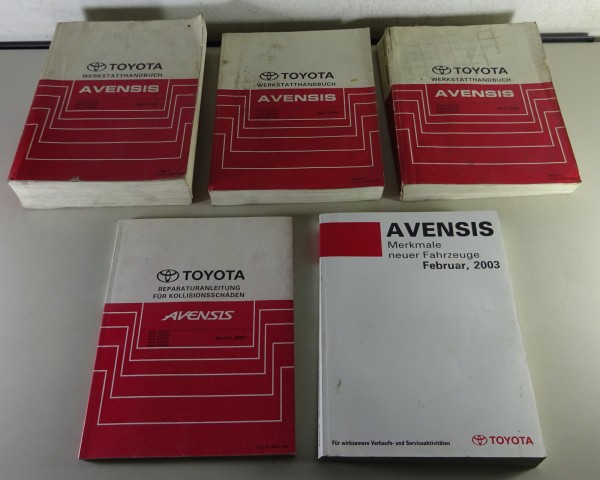 Werkstatthandbuch / Grundhandbuch 5 Bände Toyota Avensis Typ T25 ab 04/2003