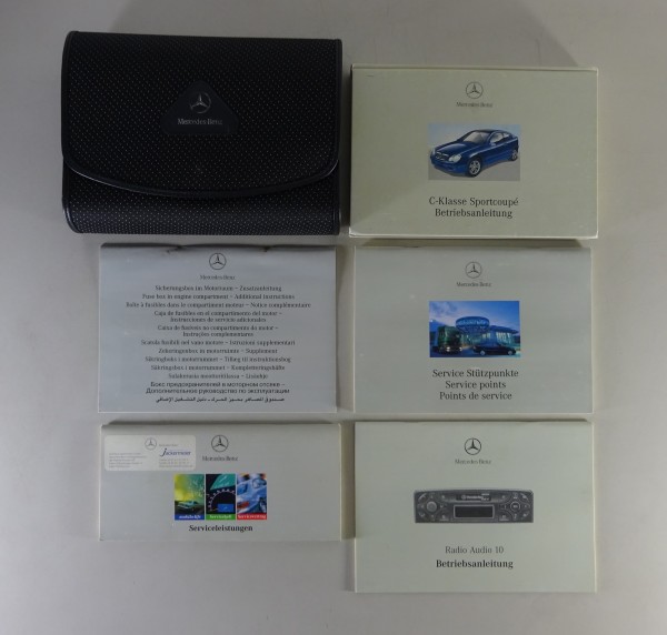 Bordmappe mit Betriebsanleitung Mercedes C-Klasse CL203 Sportcoupé Stand 02/2001