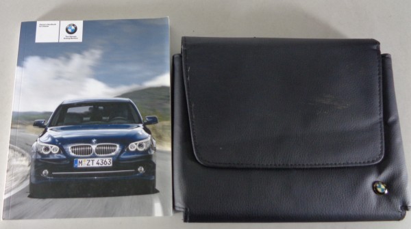 Owner's Manual + Wallet BMW 5-Series E60 / E61 Saloon + Touring from 8/2008