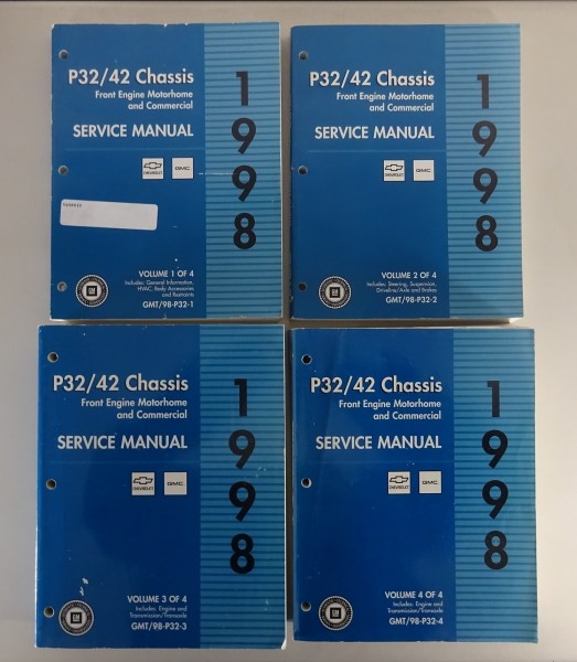 Workshop Manual 4 Volumes Chevrolet / GM Step-Van P32 / P42 from 1998