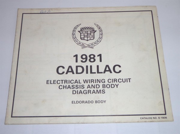 Elektrischer Schaltplan / Electrical Wiring Diagram Cadillac Eldorado Body 1981
