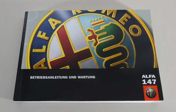 Betriebsanleitung und Wartung / Handbuch Alfa Romeo 147 Stand 07/2007