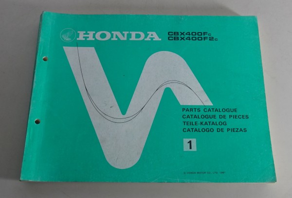 Teilekatalog / Parts Catalog Honda CBX 400 / CBX 400 F2 Stand 1981