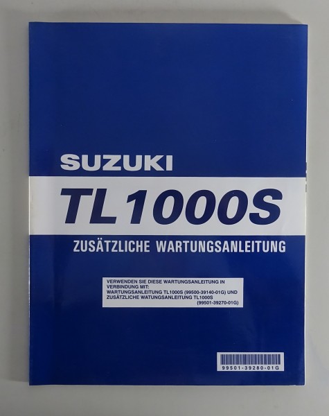 Werkstatthandbuch Suzuki TL 1000 S Modell 99 Nachtrag Stand 06/1998