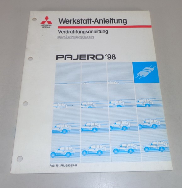 Werkstatthandbuch Schaltpläne Ergänzung Mitsubishi Pajero V20 Modelljahr 1998
