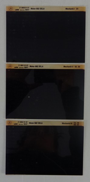 Microfich Teilekatalog Mercedes-Benz Motor M 602 DELA Mechanik I - III 06/1997