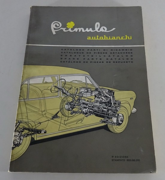Ersatzteilliste / Teilekatalog Autobianchi Primula Stand 04/1965