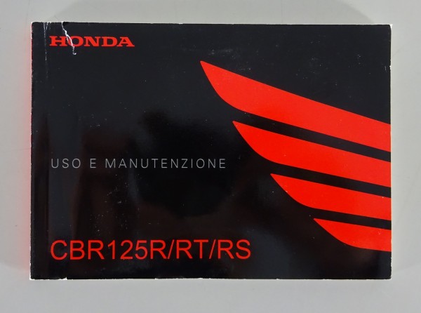 Uso E Manutenzione Honda CBR 125 R / RT / RS Stand 2012