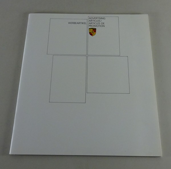 Prospekt Porsche Werbeartikel Taschen, Brieftaschen, Portmonees von 01/1985