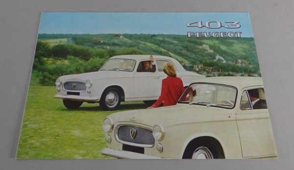 Prospekt / Broschüre Peugeot 403 Limousine Stand 10/1965