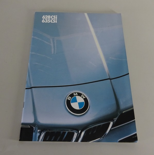 Prospectus BMW 6 Series E24 628CSi / 635CSi Right Hand Drive from 02/1983