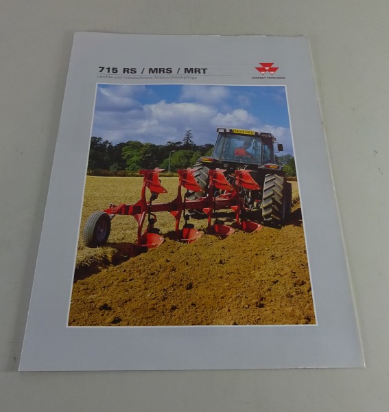 Prospekt / Broschüre Massey Ferguson Anbaupflügel MF 715 RS / MRS / MRT