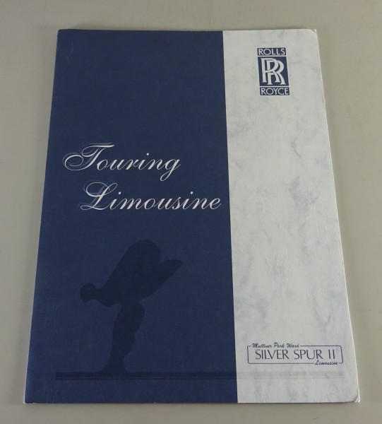 Prospektmappe / Broschüre Rolls-Royce Silver Spur II Touring Limousine von 1991