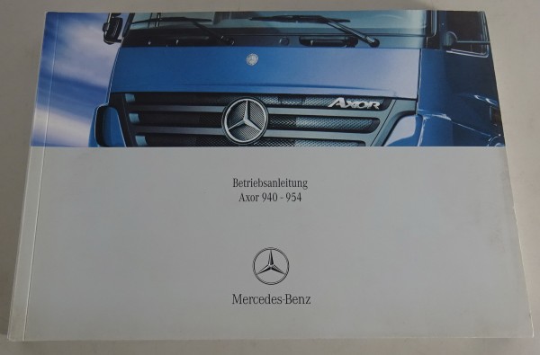 Betriebsanleitung / Handbuch Mercedes-Benz Atego Typ 940 - 954 Stand 09/2006