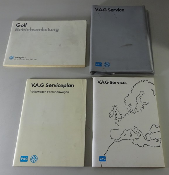 Bordmappe + Betriebsanleitung VW Golf 2/II incl. GTI, syncro + Diesel/GTD 7/1987