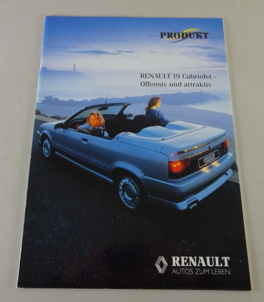 Prospekt Renault R19 Cabriolet 1,8l 90 PS & 1,8l 16V 135 PS von 08/1991