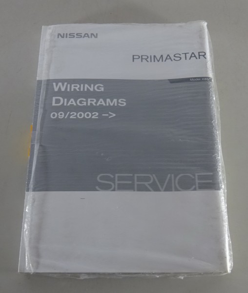 Workshop Manual Elektric Wiring Diagrams Nissan Primastar X83 from 09/2002