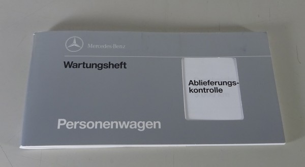 Scheckheft / Serviceheft blanko Mercedes-Benz R129 SL / W124 / W140 von 11/1992