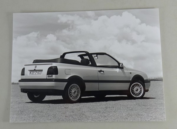 Pressefoto VW Golf 3 / III Cabrio - Ansicht hinten rechts von 08/1993