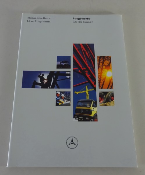 Prospekt Mercedes-Benz LK / MK / SK im Baugewerbe 7,5 - 35t Stand 08/1994