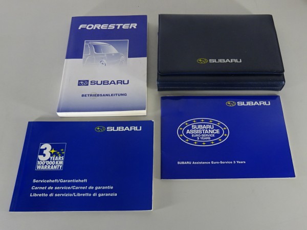Bordmappe + Betriebsanleitung Subaru Forester Typ SF Stand 11/1999