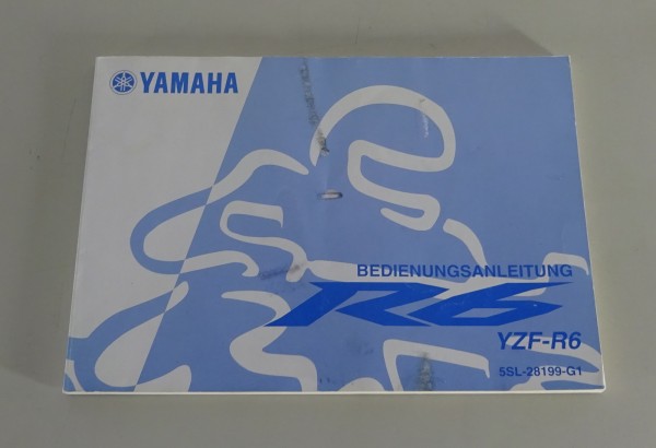 Betriebsanleitung / Handbuch Yamaha R6 YZF-R6 Stand 08/2003