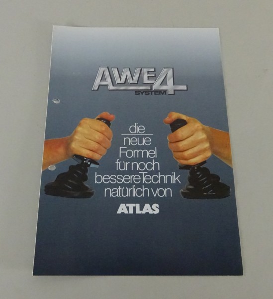 Prospekt / Broschüre Atlas Hydraulik-System AWE4 Stand 02/1988