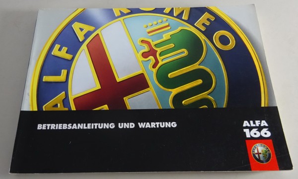 Betriebsanleitung / Handbuch & Wartung Alfa Romeo 166 Stand 07/2000