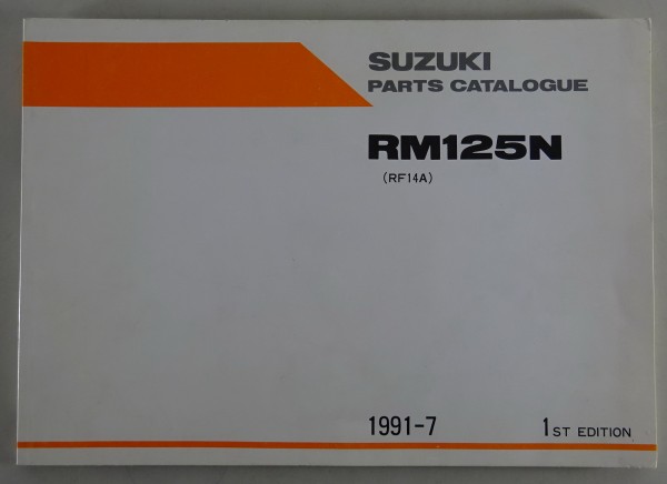 Teilekatalog / Parts Catalogue Suzuki RM 125N Stand 07/1991