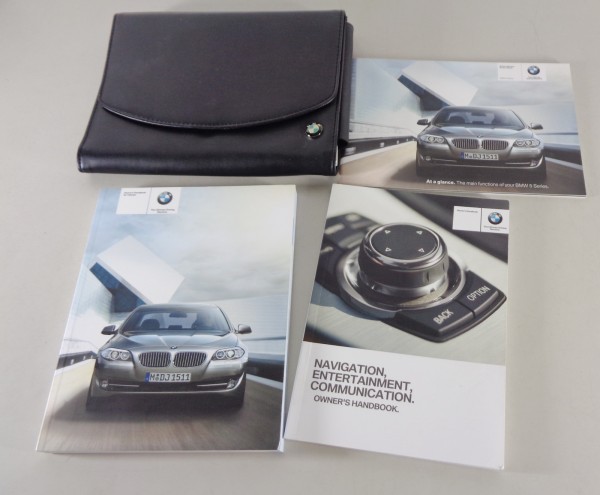 Owner's Manual + Wallet BMW 5-Series Saloon F10 523i-550i 520d-535d from 2011