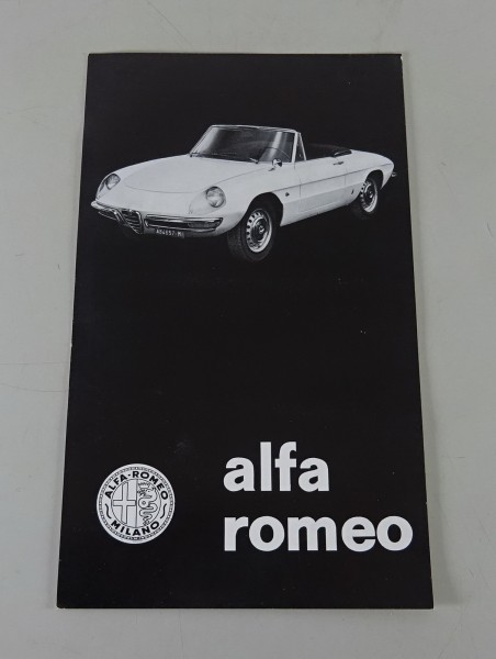 Preisliste Alfa Romeo Giulia, Spider, Sprint, 1600, GT Stand 10/1966