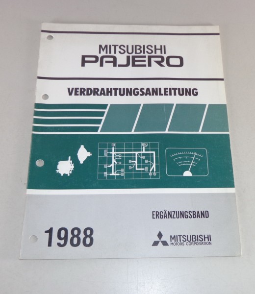 Werkstatthandbuch Mitsubishi Pajero L040 Elektrik - Ergänzung ab Baujahr 1988