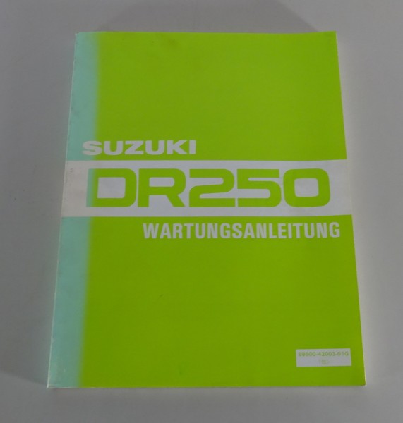 Werkstatthandbuch / Wartungsanleitung Suzuki DR 250 Enduro von 10/1990