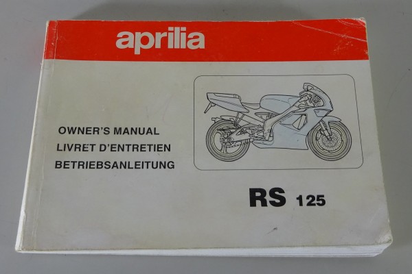 Betriebsanleitung / Owner´s Manual Aprilia RS 125 Superbike